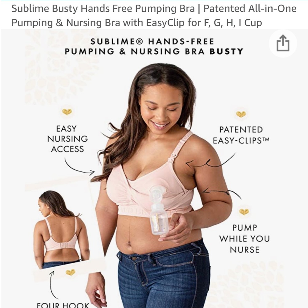 Kindred bravely brand pumping and nursing bra. Size xl busty